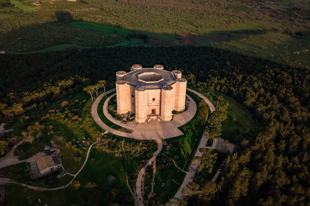 Aerial view of Castel del Monte | National Park of Alta Murgia
