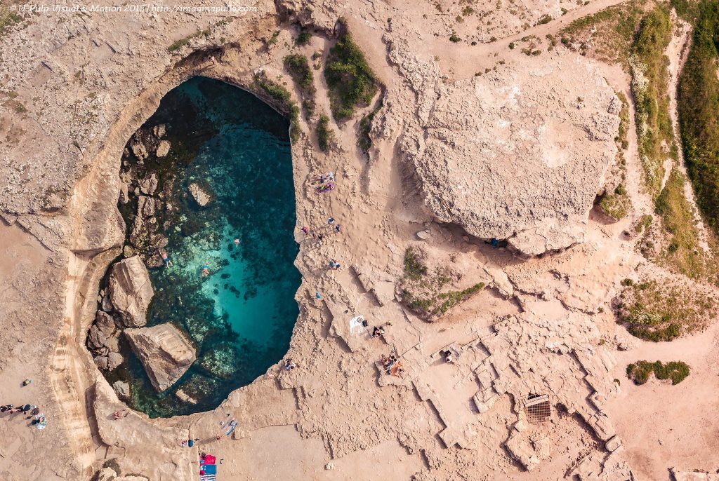 Aerial view of the Poetry Cave | Grotta della Poesia | Salento | Puglia