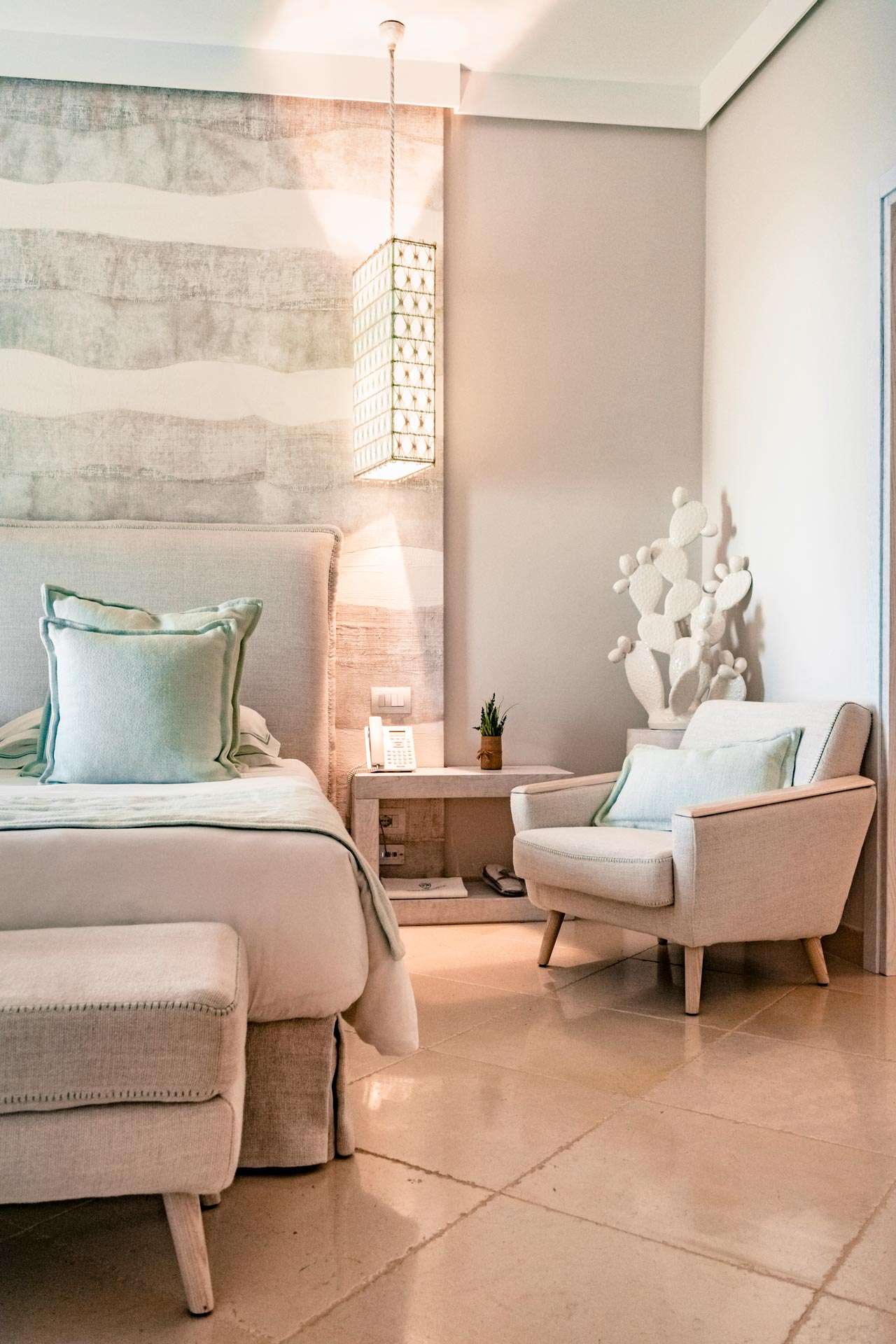 Detail of one of the luxury suites in Polignano a Mare at San Michele Suite