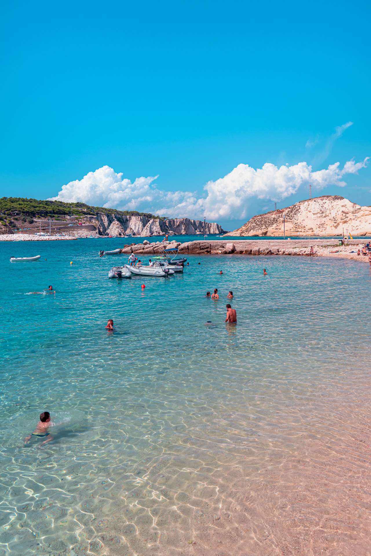 Clear water and the sandy beach at the San Nicola Island | Tremiti Islands | Puglia